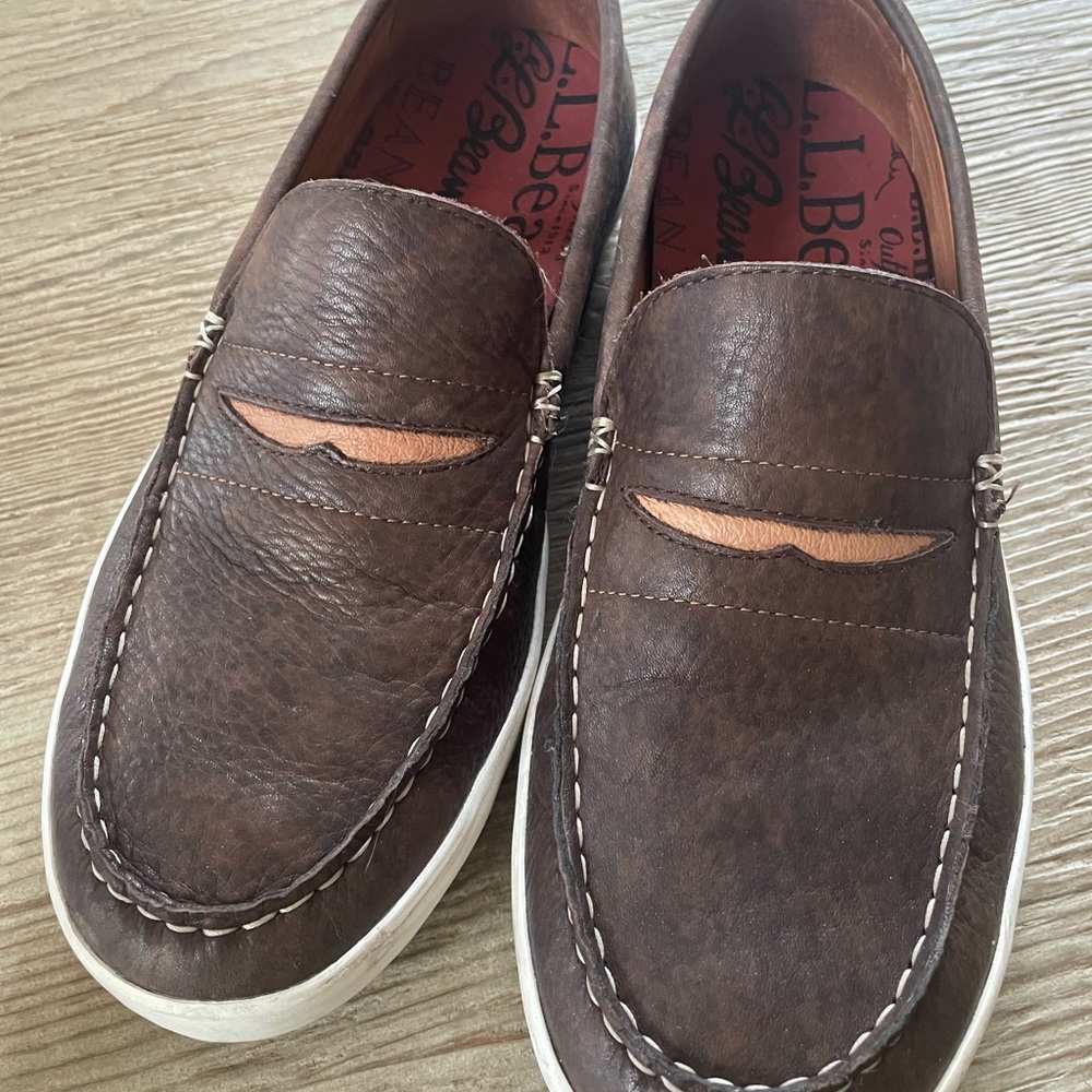 Men’s LL Bean Mountainville Penny Loafer Slip On Shoes Size 10 Medium